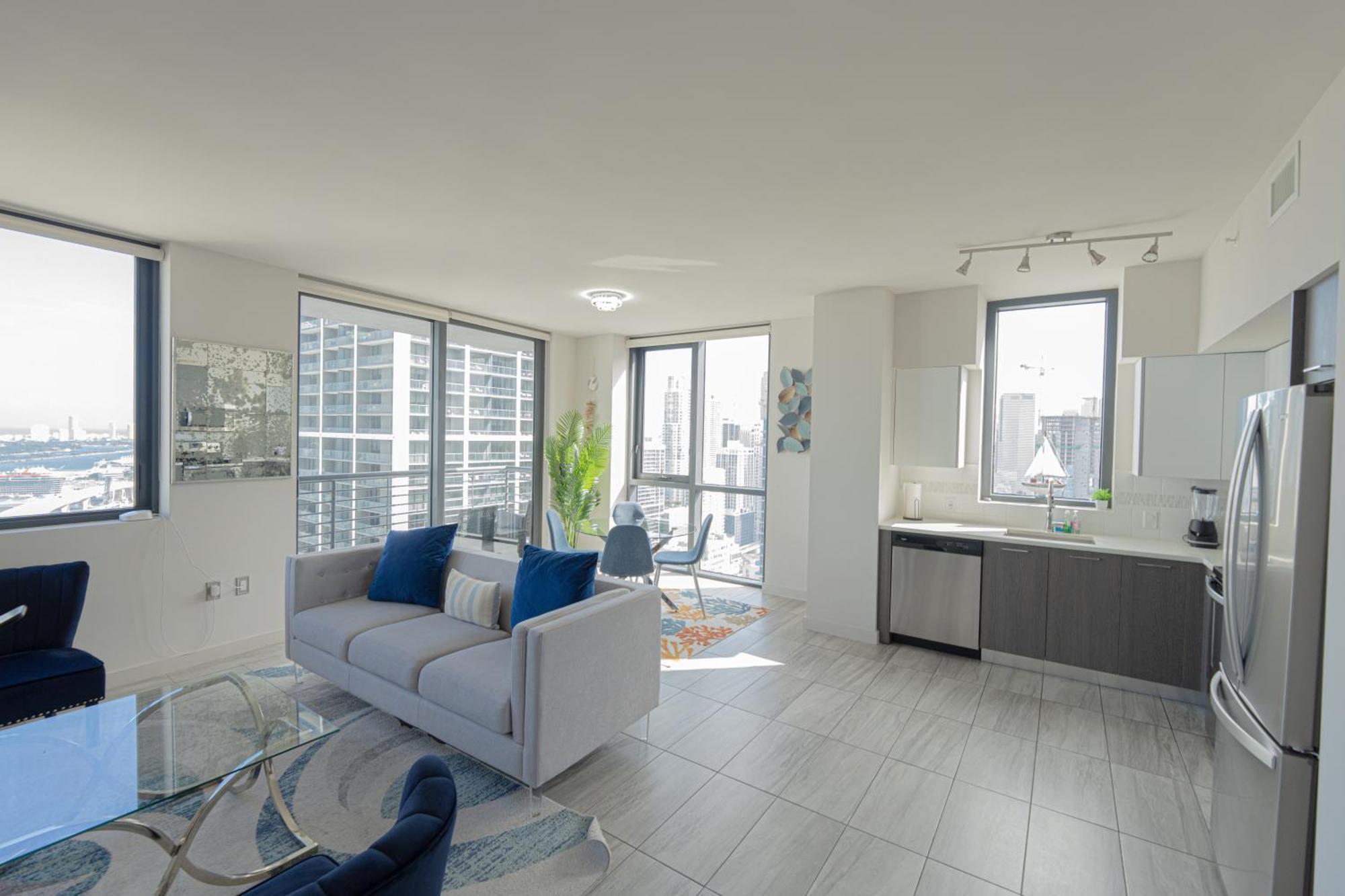 Oceana! 2br With Rooftop Pool & In The World Center Appartamento Miami